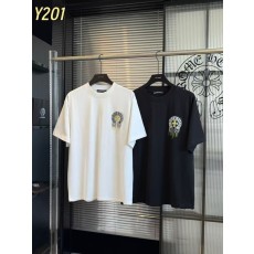 크롬하츠 26 早春 남성 반팔 티셔츠 앞뒤 프린트 001-204164