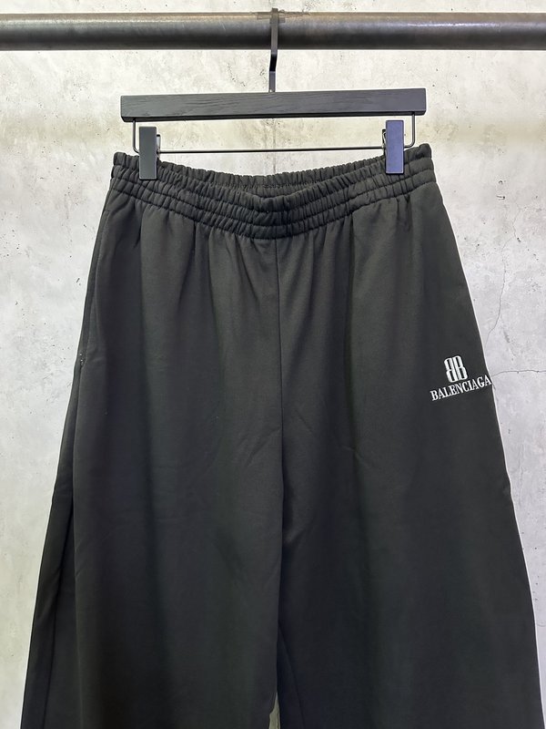 발렌시아가 더블 B 자수 캐주얼 트레이닝 팬츠 001-207183