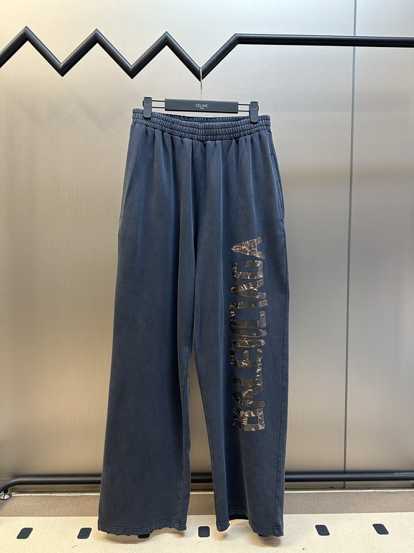 발렌시아가 테이프 레터 빈티지 롱팬츠 001-207203