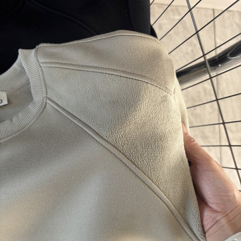 스톤아일랜드 라운드넥 기모 후드티 001-207463