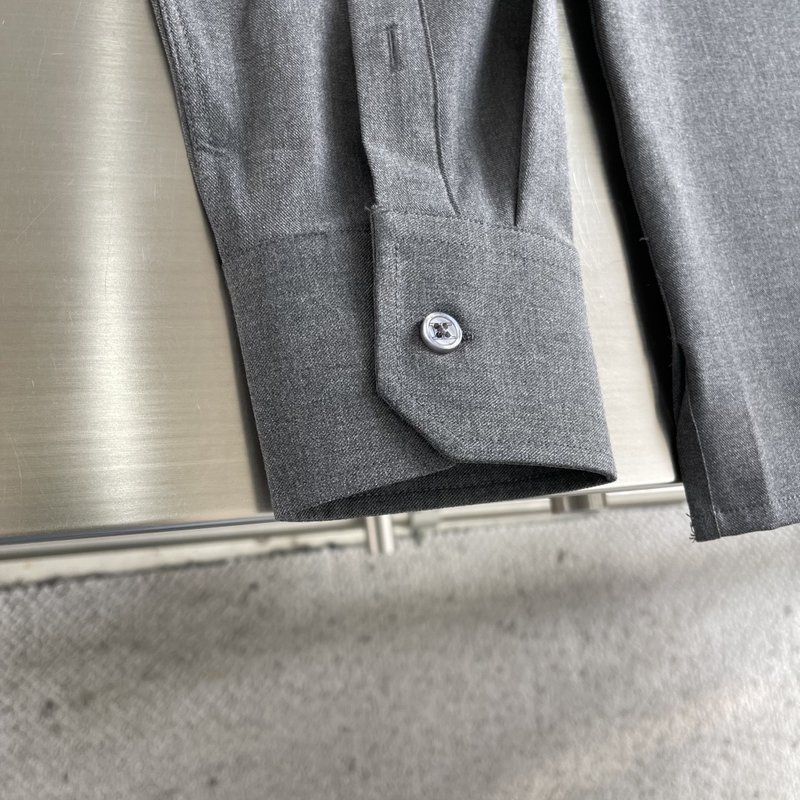 Kiton 남성 텐셀 코튼 칼라 롱슬리브 셔츠 001-207723