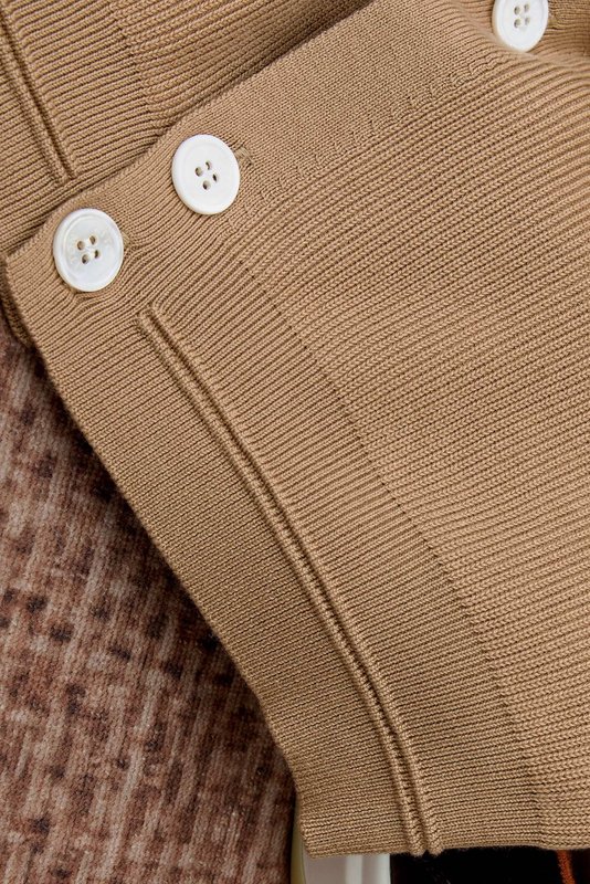 Kiton 남성 V 넥 코튼 카디건 니트 001-207894