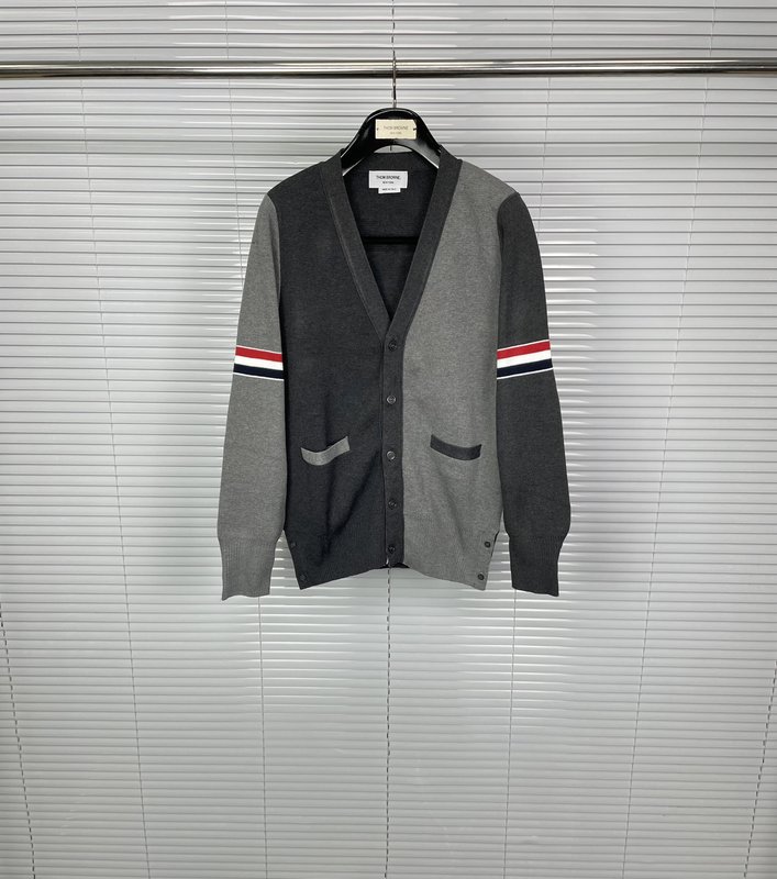 톰브라운 더블 스트라이프 울 블렌드 가디건 001-208788