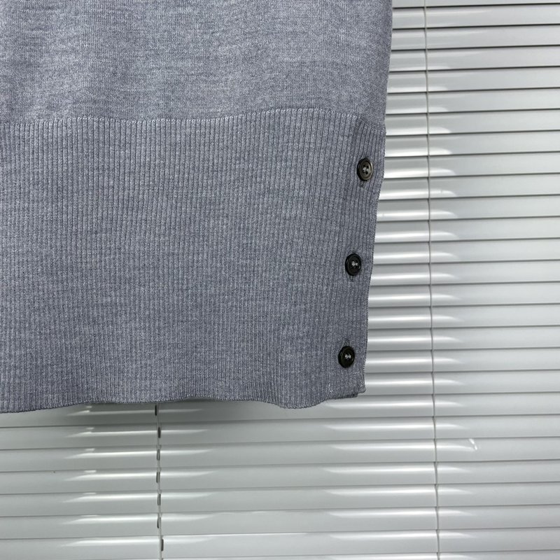 톰브라운 메리노 울 라운드 넥 반팔 니트 001-208950