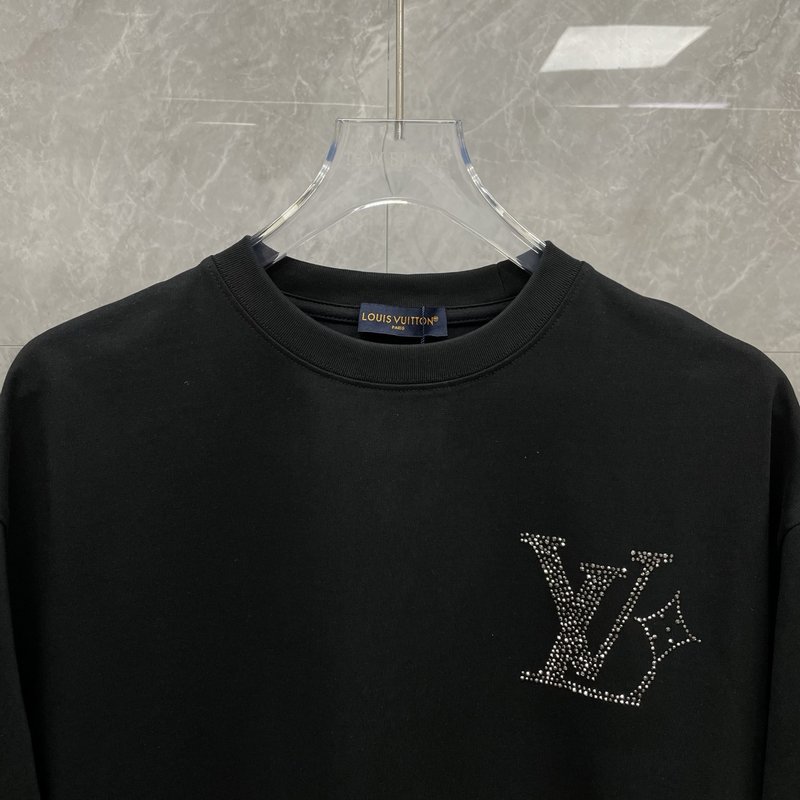 26SS早春新刊 LV 로고 자수 반팔 티셔츠 001-209038