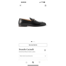Brunello Cucinelli 가죽 모카신 001-209571