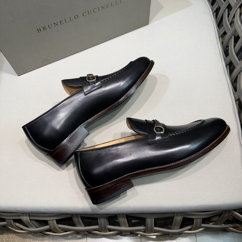Brunello Cucinelli 가죽 모카신 001-209571