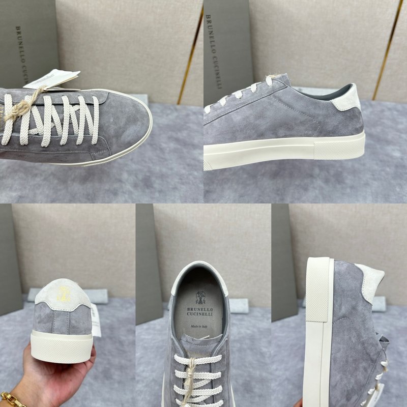 브루넬로 쿠치넬리 스웨이드 러버솔 캐주얼슈즈 001-209650