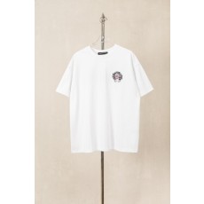 크롬하츠 클래식 자수 로고 라운드 티셔츠 001-210100