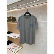 크롬하츠 스타일 크로스 프린팅 반팔 티셔츠 001-210161