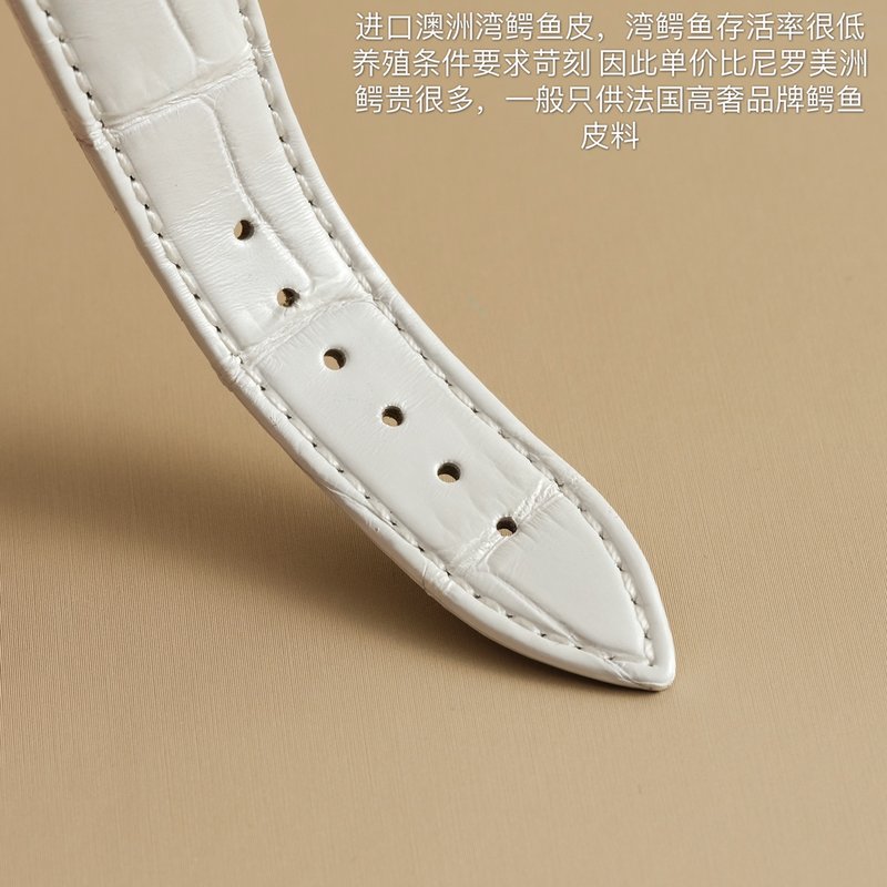 오디마 피게 화이트 스트랩 여성용 시계 001-211366
