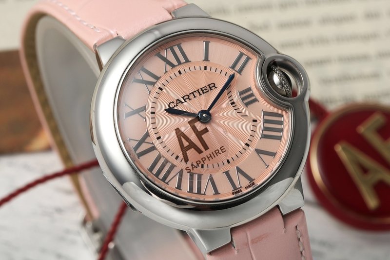까르띠에 발롱 블루 33mm 쿼츠 시계 001-212453