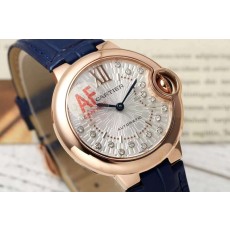 까르띠에 발롱 블루 33mm 스테인리스 스틸 시계 001-212533