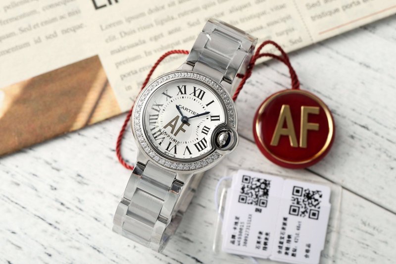 까르띠에 발롱블루 28mm 쿼츠 시계 001-212577