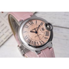 까르띠에 발롱 블루 33mm 스테인리스 스틸 시계 001-212638