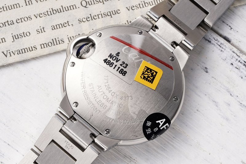 까르띠에 발롱블루 33mm 스테인리스 스틸 시계 001-212640