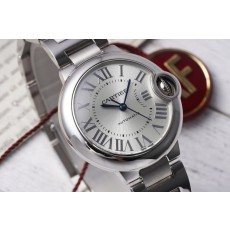 까르띠에 발롱블루 33mm 스테인리스 스틸 시계 001-212647