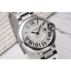 까르띠에 발롱블루 33mm 스테인리스 스틸 시계 001-212651