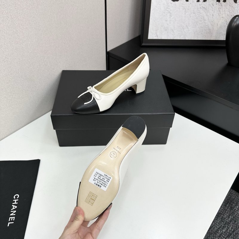 클래식 투톤 슬링백 발레리나 슈즈 001-212959