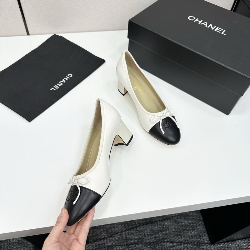 클래식 투톤 슬링백 발레리나 슈즈 001-212959