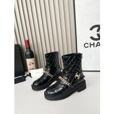 샤넬 가을 겨울 소 양모 니트 앵클 부츠 001-212968