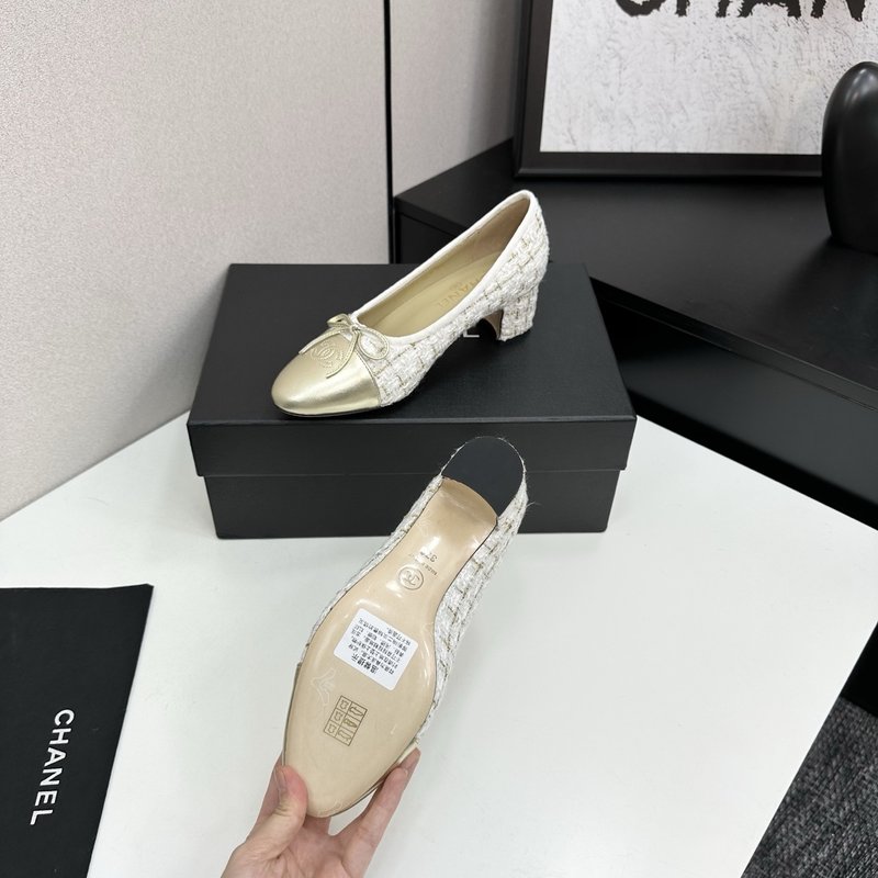 클래식 투톤 슬링백 발레리나 슈즈 001-212971