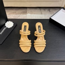 샤넬 더블 C 스트랩 힐 샌들 001-213038