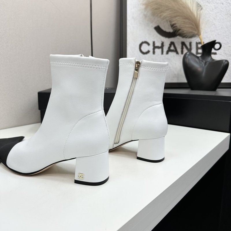 샤넬 스타일 심플 앵클부츠 001-213085