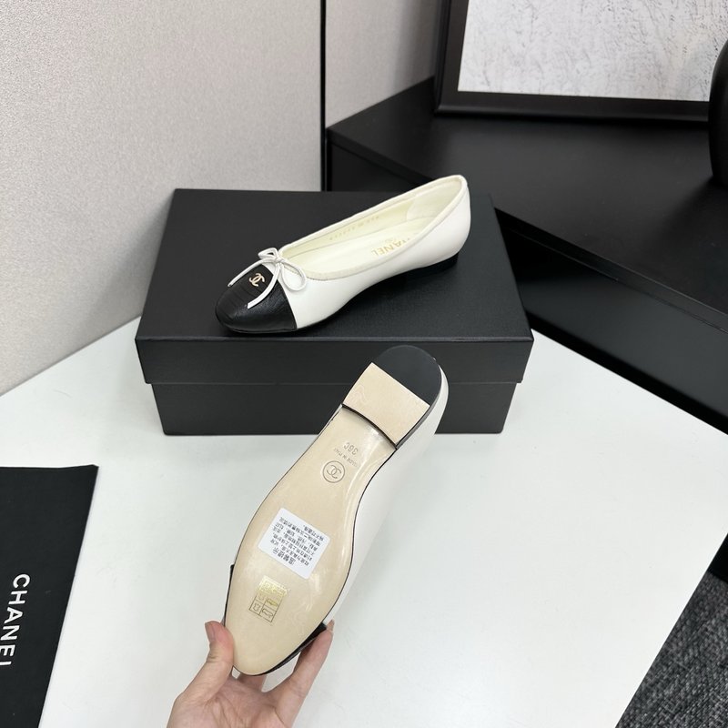 클래식 투톤 슬링백 발레슈즈 001-213097