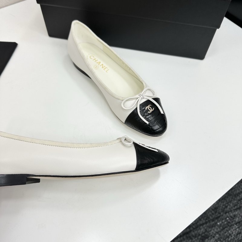 클래식 투톤 슬링백 발레슈즈 001-213097