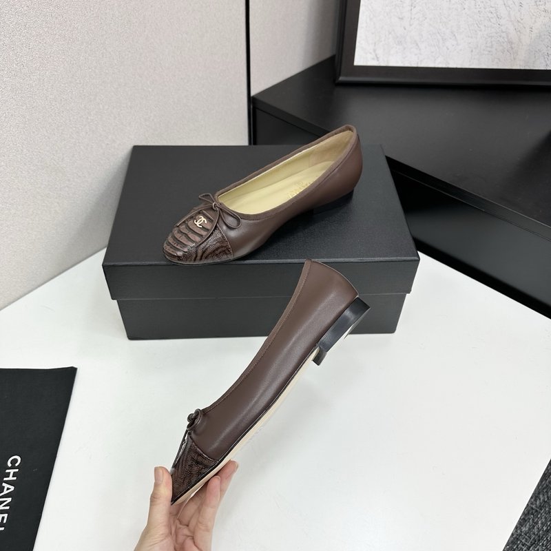 클래식 투톤 슬링백 발레슈즈 001-213099