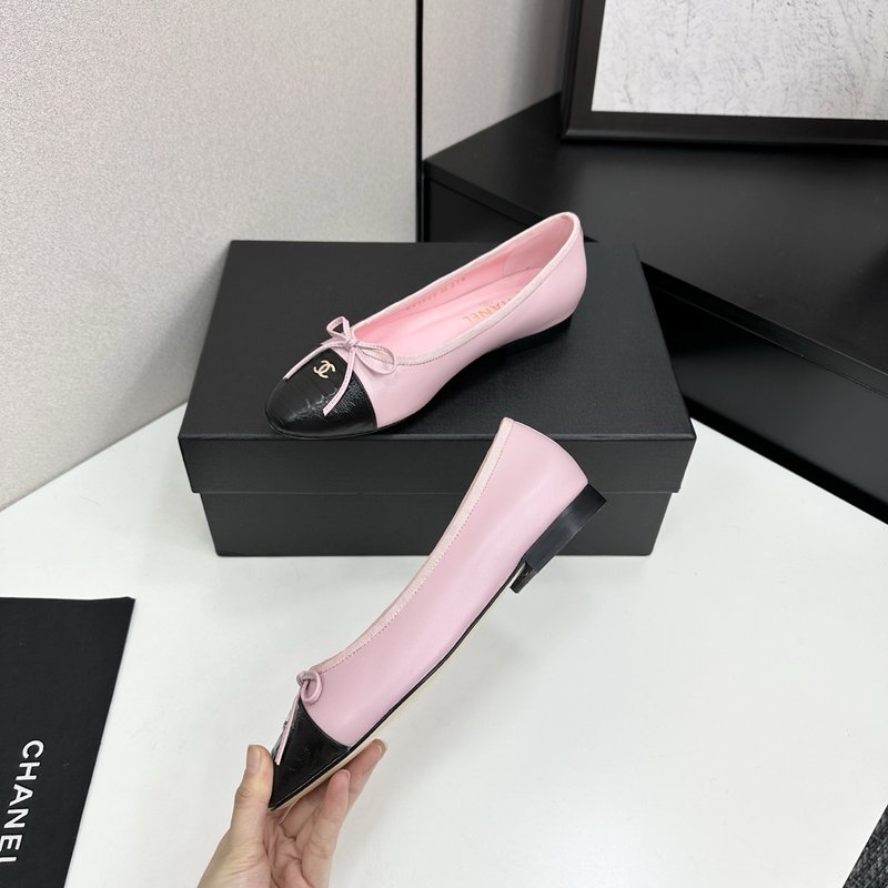 클래식 투톤 슬링백 발레리나 슈즈 001-213102