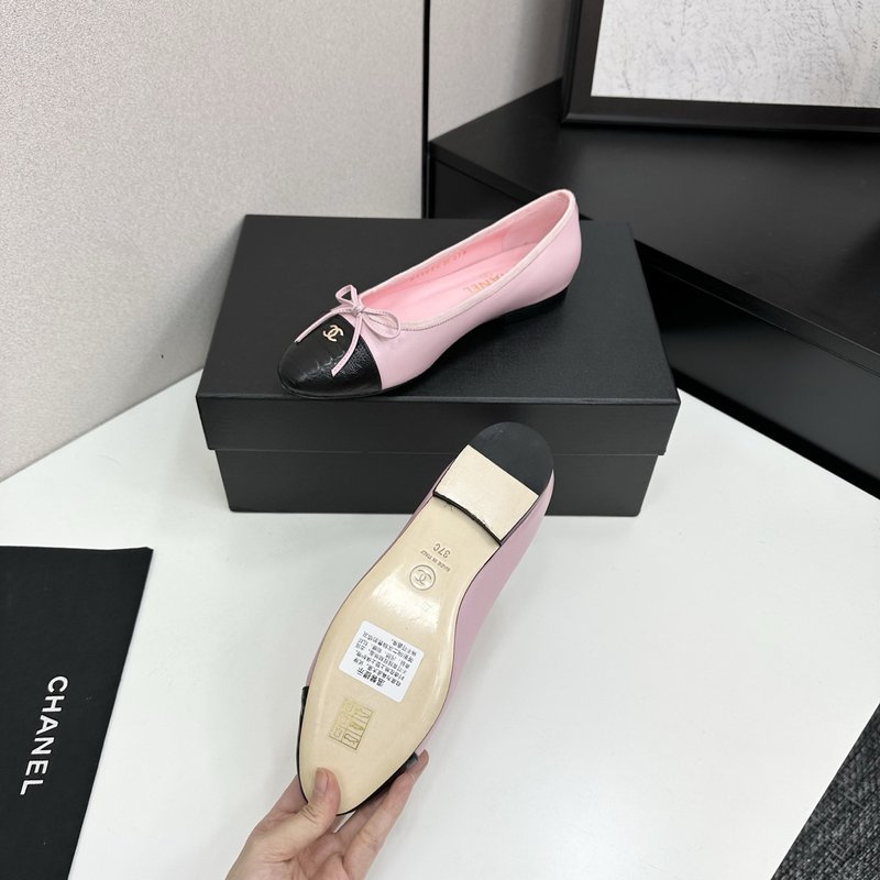 클래식 투톤 슬링백 발레리나 슈즈 001-213102