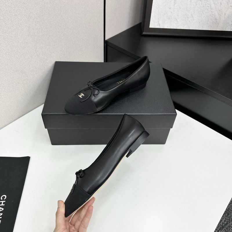 클래식 투톤 슬링백 발레리나 슈즈 001-213103
