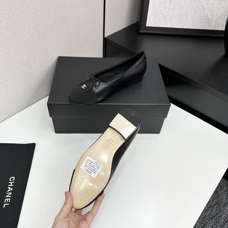 클래식 투톤 슬링백 발레리나 슈즈 001-213103
