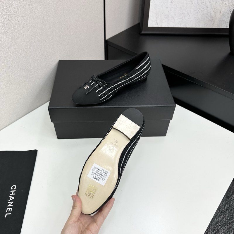 클래식 투톤 슬링백 발레리나 슈즈 001-213106