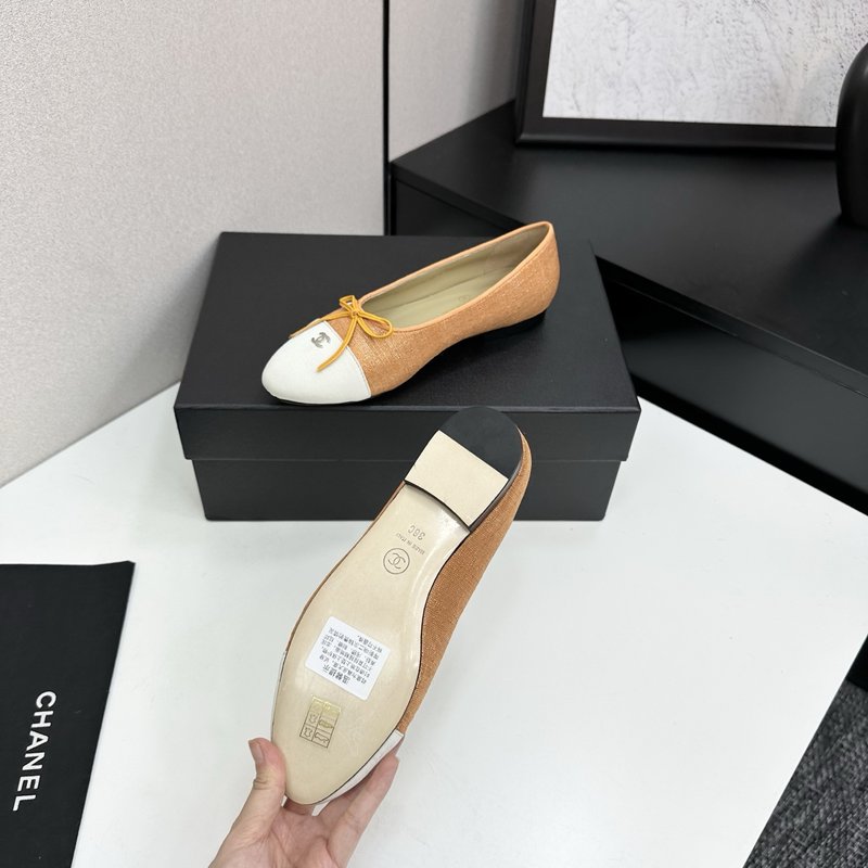 클래식 투톤 슬링백 발레슈즈 001-213111