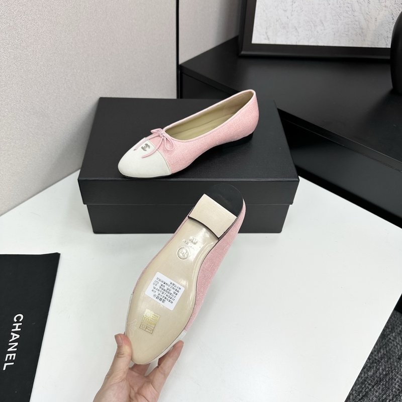 클래식 투톤 슬링백 발레리나 슈즈 001-213112