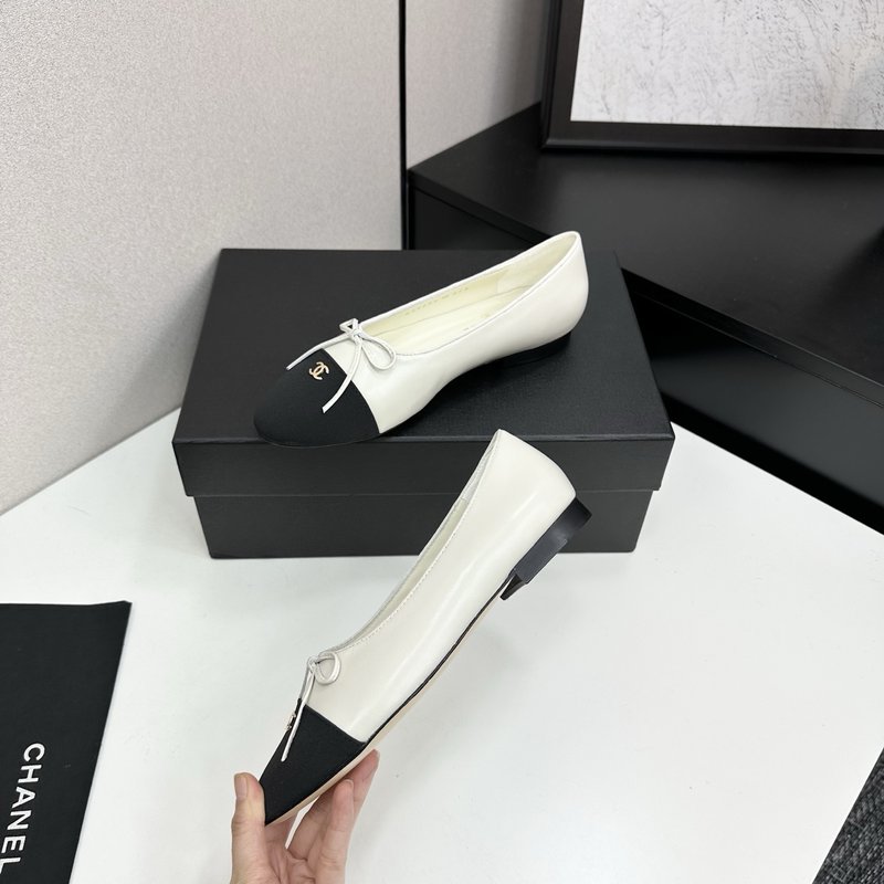 클래식 투톤 슬링백 발레플랫 001-213114