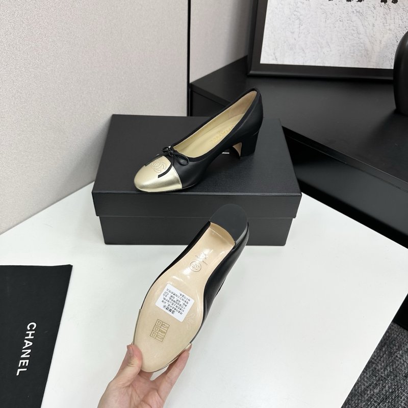 클래식 투톤 슬링백 발레리나 슈즈 001-213116