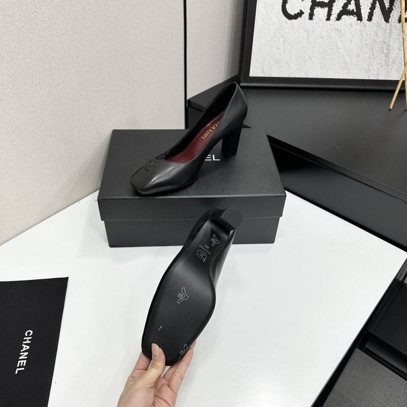 샤넬 스타일 클래식 굽 앵클부츠 001-213221