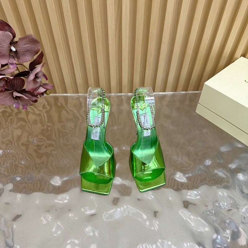 지미추 미러 에나멜 포인트 힐 샌들 001-213277
