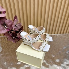지미추 다이아몬드 스팽글 뾰족구두 힐샌들 001-213281