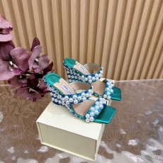 지미추 다이아몬드 스팽클 뾰족구두 힐 샌들 001-213283