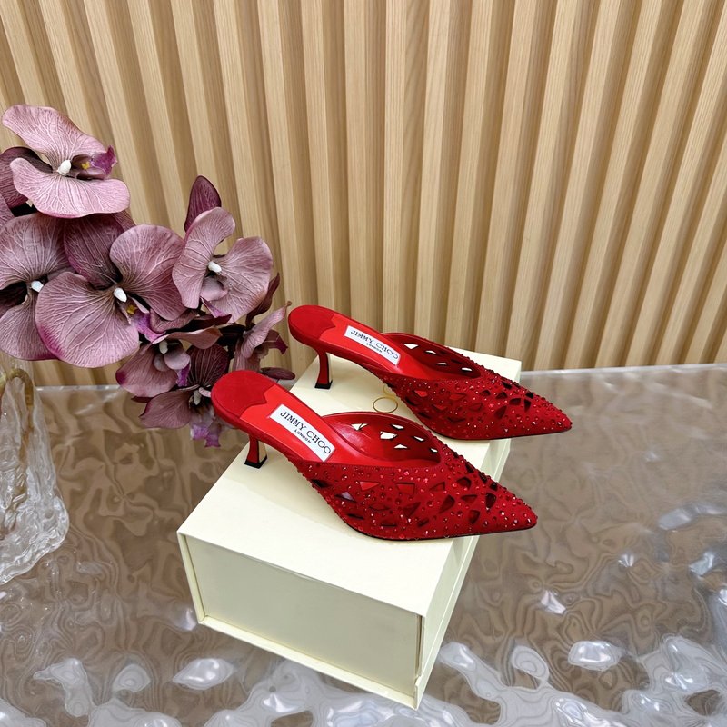 지미추 양경 반짝이 뾰족구두 힐 샌들 001-213324
