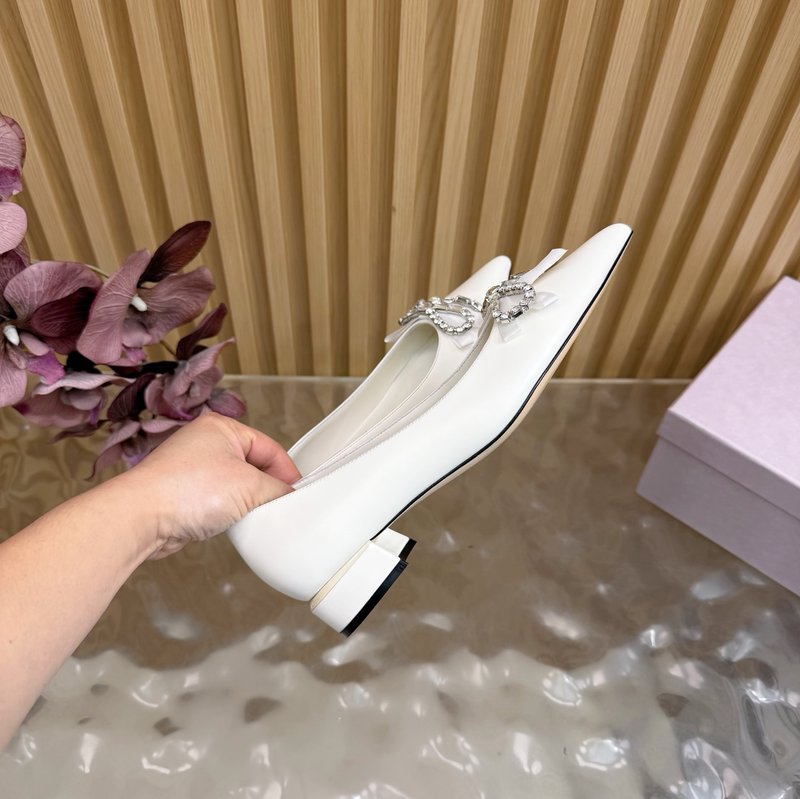 지미추 클래식 라인스톤 리본 하이힐 펌프스 001-213390