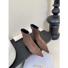 지미추 뾰족한 발가락 스트랩 앵클 부츠 001-213412