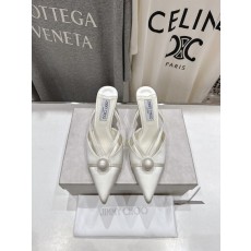지미추 심플 뾰족코 굽 높은 힐 슬리퍼 001-213437