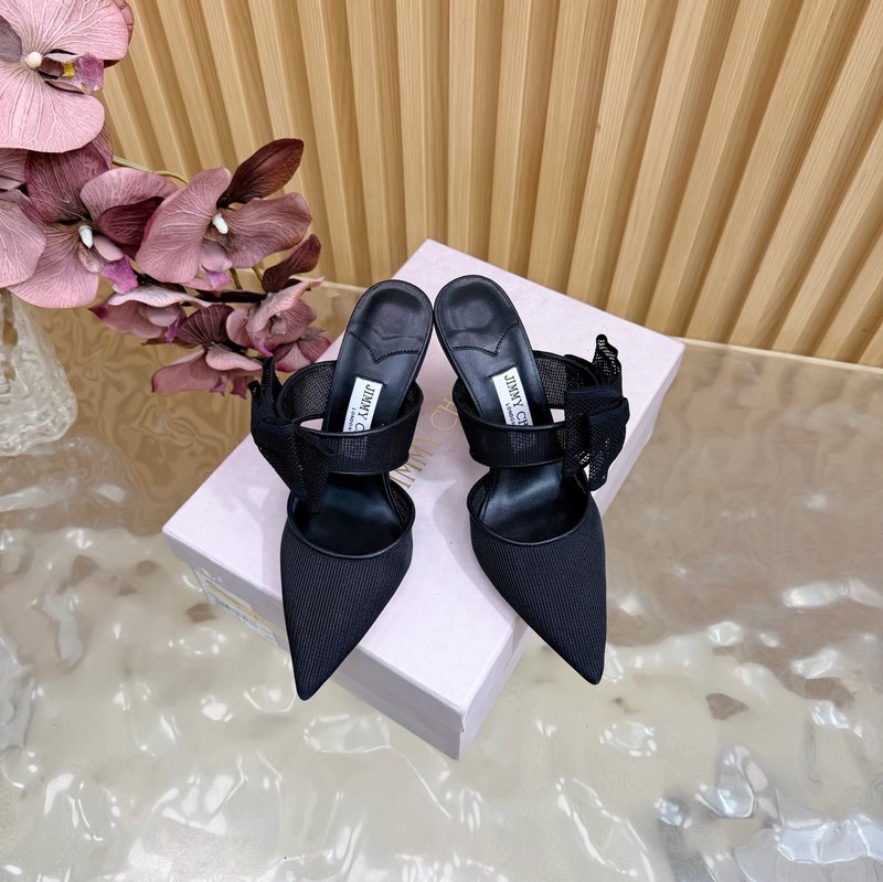지미추 심플 뮬 하이힐 샌들 001-213490