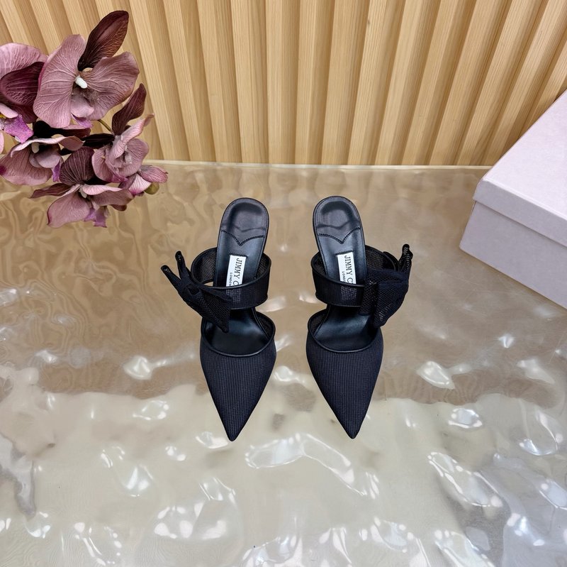 지미추 심플 뮬 하이힐 샌들 001-213490
